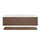 James Martin Vanities Marcello 72in Double Vanity, Chestnut w/ 3 CM White Zeus Top D200-V72-CSN-3WZ - alternate 1